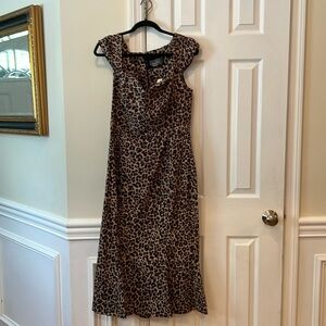 THE CECILY FIT & FLARE SWEETHEART DRESS BY MAEVE size L NWT